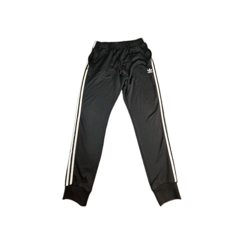 ADIDAS ORIGINALS PRIMEBLUE SZ L SST MENS SLIM FIT TAPERED BLACK TRACK PANTS C36